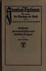 Geschichte der israelitischen und jüdischen Religion