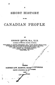 A Short History Of The Canadian People