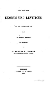 Die Bücher Exodus und Leviticus
