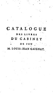 Catalogue Des Livres Du Cabinet De Feu