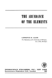 The Abundance Of The Elements