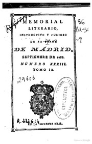 Memorial literario instructivo y curioso de la Corte de Madrid