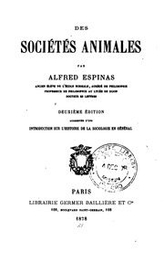 Des sociétés animales