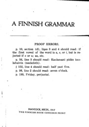 A Finnish Grammar