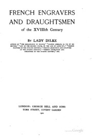 French Engravers And Draughtsmen Of The Xviiith Century