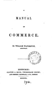 A Manual Of Commerce