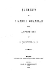 Elements Of Siamese Grammar With Appendices