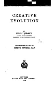 Creative Evolution
