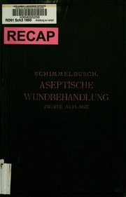 Anleitung Zur Aseptischen Wundbehandlung