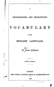A Phonographic And Pronouncing Vocabulary Of The English Language
