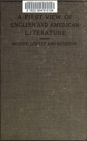 A First View Of English And American Literature