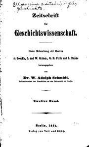 Allgemeine Zeitschrift für Geschichte