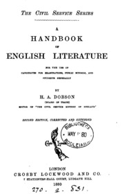 A Handbook Of English Literature