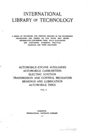 Automobile-engine Auxiliaries ; Automobile Carburetors ; Electric Ignition ...