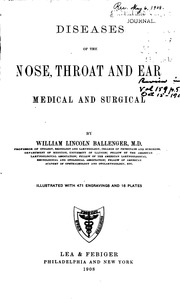 Diseases Of The Nose, Throat And Ear, Medical And Surgical
