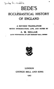 Bede's Ecclesiastical History Of England
