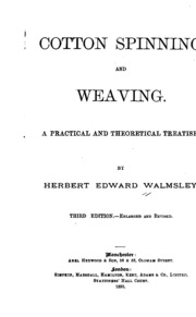 Cotton Spinning And Weaving