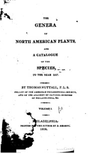 The Genera Of North American Plants, And A Catalogue Of The Species, To The Year 1817