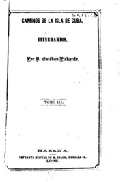 Caminos de la isla de Cuba. Itinerarios