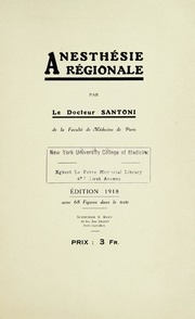 Anesthésie régionale