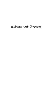 Ecological Crop Geography