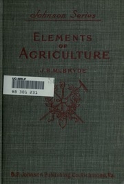 Elements Of Agriculture, For Use In Schools
