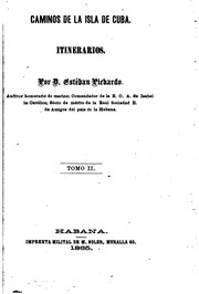 Caminos de la isla de Cuba. Itinerarios