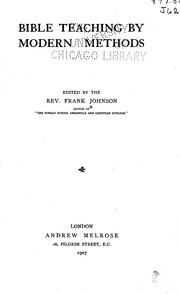 Bible Teaching By Modern Methods