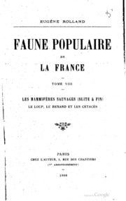 Faune Populaire De La France ..