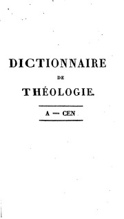 Dictionnaire de théologie