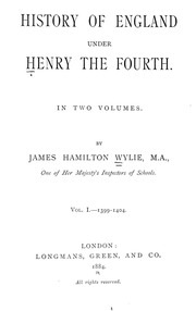 History Of England Under Henry The Fourth