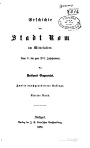Geschichte Der Stadt Rom Im Mittelalter / 6