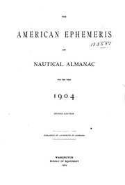 The American Ephemeris And Nautical Almanac