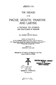 أمراض الأنف والفم والبلعوم والحنجرة. كتاب مدرسي لطلاب وممارسي الطب