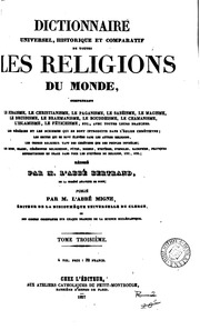 Encyclopédie théologique, ou série de dictionnaires sur toutes les parties de la science religieuse ...