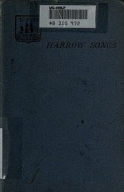 Harrow Songs And Other Verses