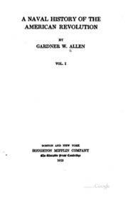 A Naval History Of The American Revolution