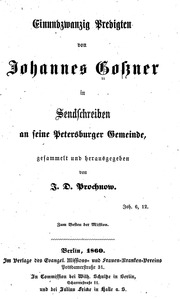 Einundzwanzig Predigten