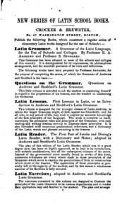 The First Part Of Jacobs And Döring's Latin Reader: Adapted To Andrews And Stoddard's Latin Grammar
