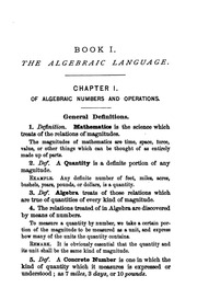 Algebra For Schools And Colleges