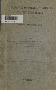 The Company Of Royal Adventurers Trading Into Africa
