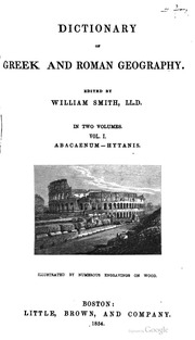 Dictionary Of Greek And Roman Geography