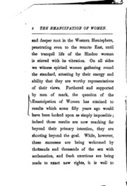 The Emancipation Of Women And Its Probable Consequences