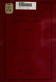 Engineering Tables And Data