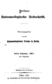 Berliner Entomologische Zeitschrift