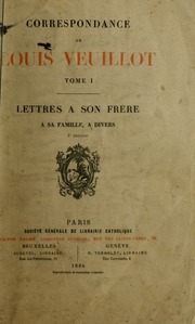 Correspondance De Louis Veuillot