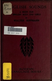 English Sounds; A Book For English Boys And Girls
