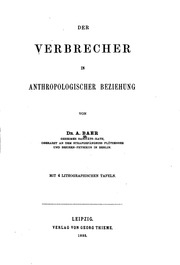 Der Verbrecher In Anthropologischer Beziehung
