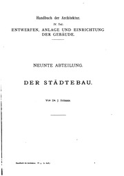 Der städtebau