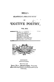 Bell's Classical Arrangement Of Fugitive Poetry